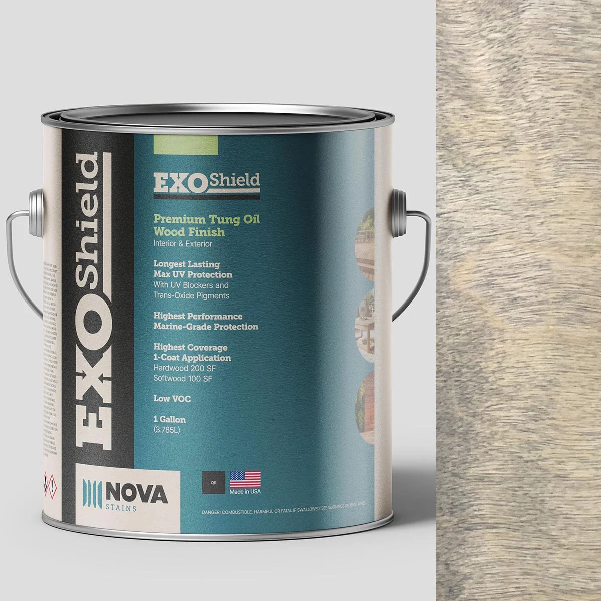 ExoShield Platinum Wood Stain — 1 Gallon