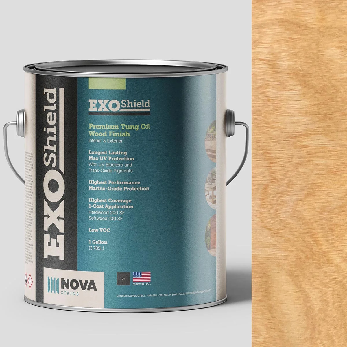 ExoShield Natural Wood Stain — 1 Gallon