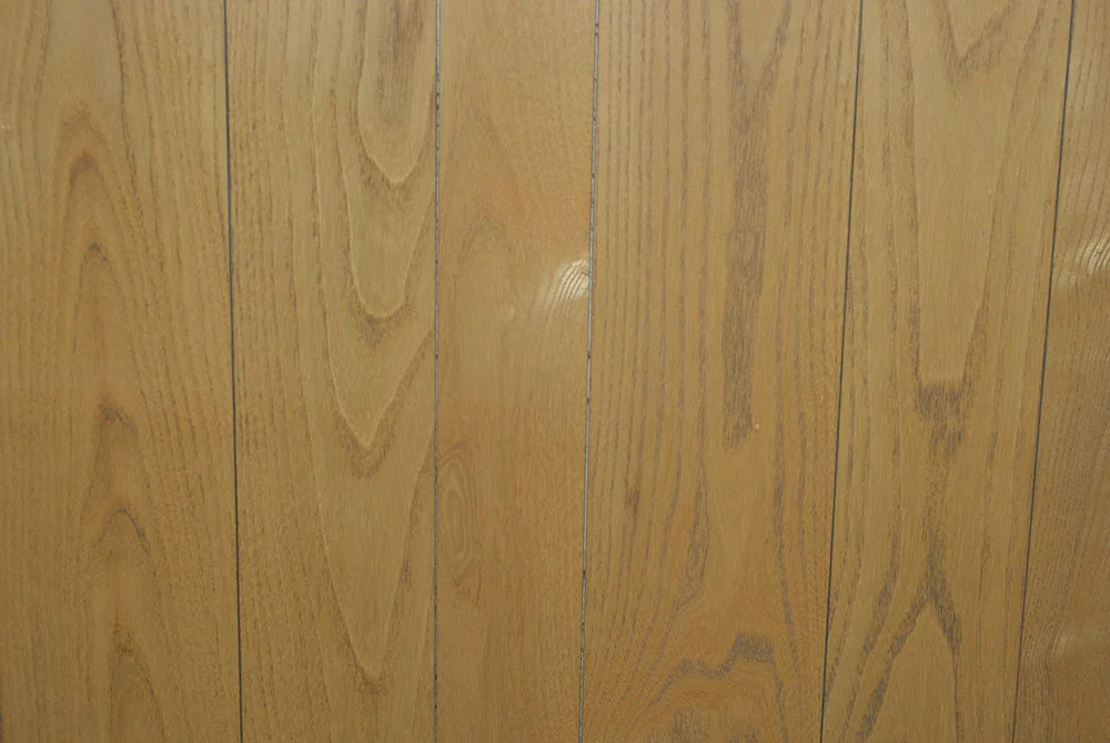Close-up of Select grade white ash boards
